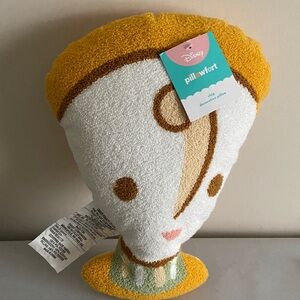 Disney Pillowfort Chip Character boucle Pillow beauty and the beast teacup New